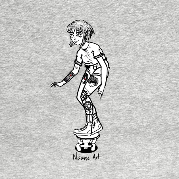 Skater Girl by NoisomeArt